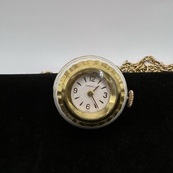 Vintage Caravelle Japan Orb Watch Necklace - Picture 1 of 6